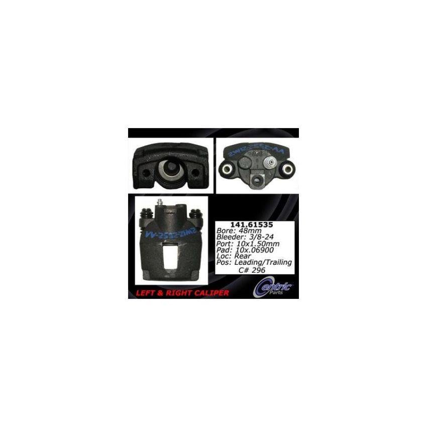 CENTRIC PARTS 141.61535 Centric Semi-Loaded Brake Caliper with New Phenolic Pistons