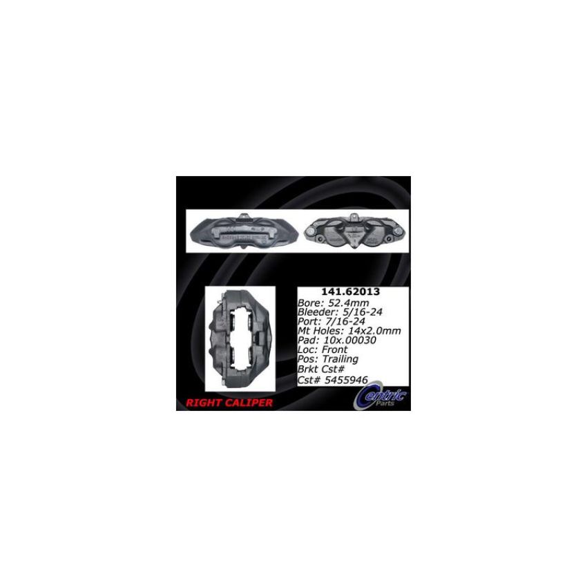 CENTRIC PARTS 141.62013 Centric Semi-Loaded Brake Caliper