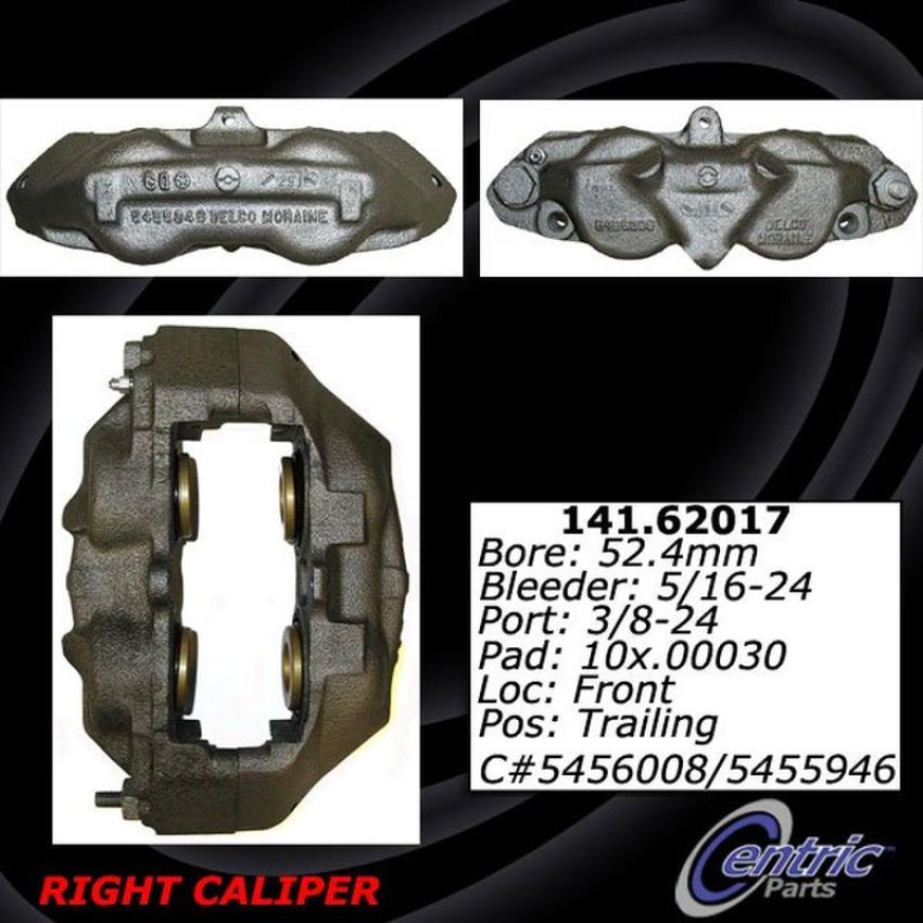 CENTRIC PARTS 141.62017 Centric Semi-Loaded Brake Caliper