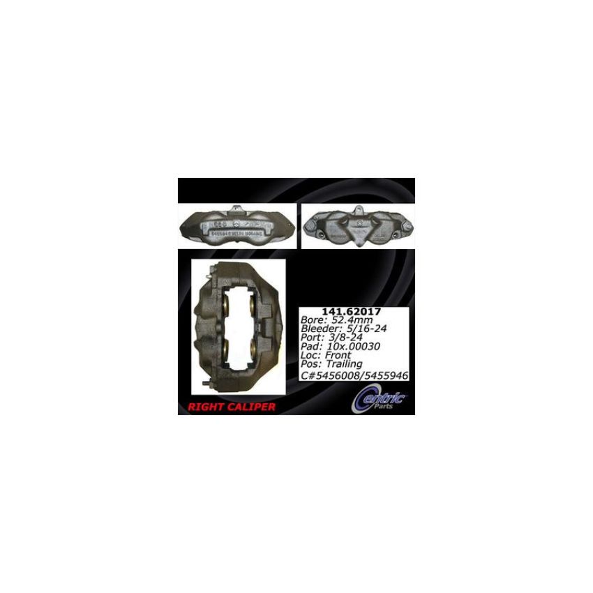 CENTRIC PARTS 141.62017 Centric Semi-Loaded Brake Caliper