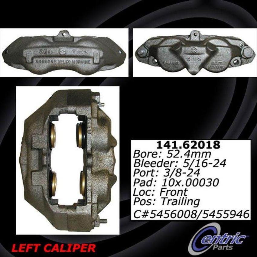 CENTRIC PARTS 141.62018 Centric Semi-Loaded Brake Caliper