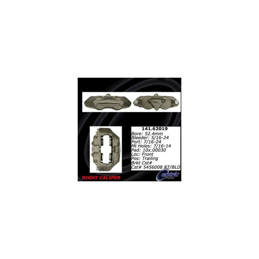 CENTRIC PARTS 141.62019 Centric Semi-Loaded Brake Caliper