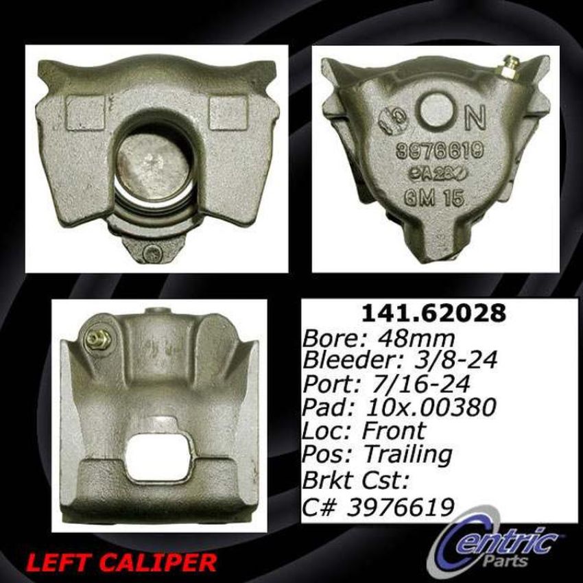 CENTRIC PARTS 141.62027 Centric Semi-Loaded Brake Caliper