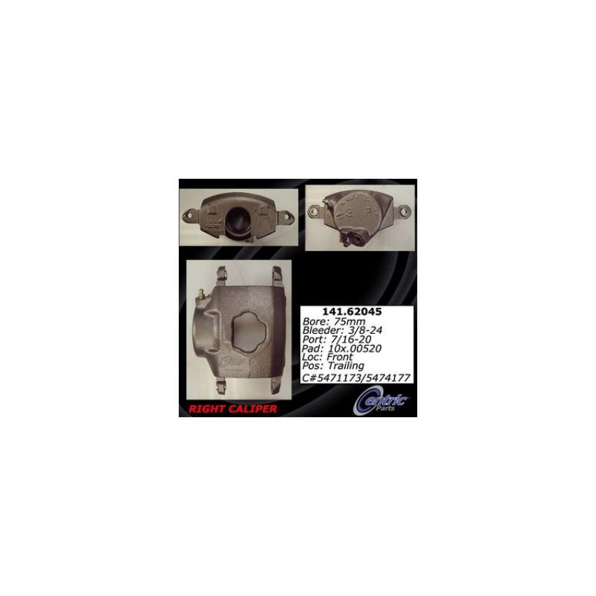 CENTRIC PARTS 141.62045 Centric Semi-Loaded Brake Caliper