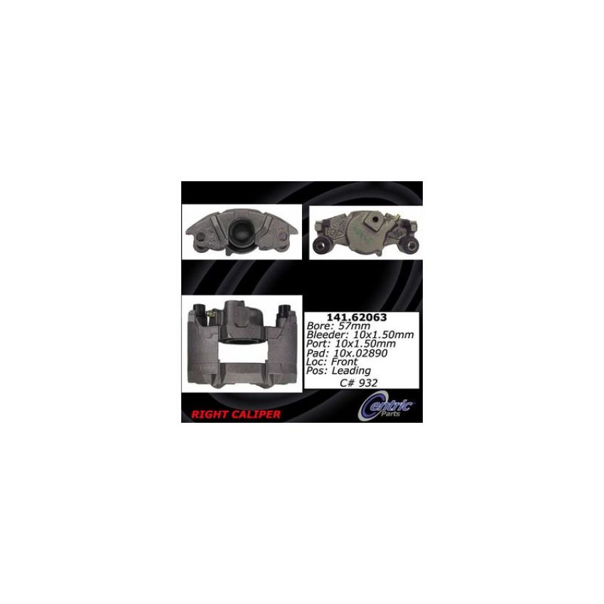 CENTRIC PARTS 141.62063 Centric Semi-Loaded Brake Caliper