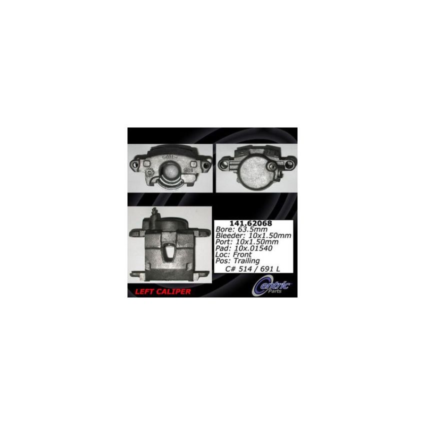 CENTRIC PARTS 141.62068 Centric Semi-Loaded Brake Caliper