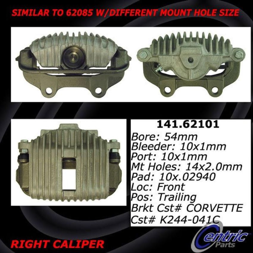 CENTRIC PARTS 141.62101 Centric Semi-Loaded Brake Caliper