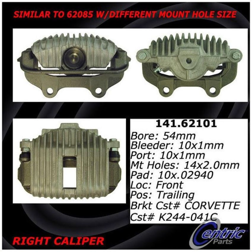 CENTRIC PARTS 141.62101 Centric Semi-Loaded Brake Caliper