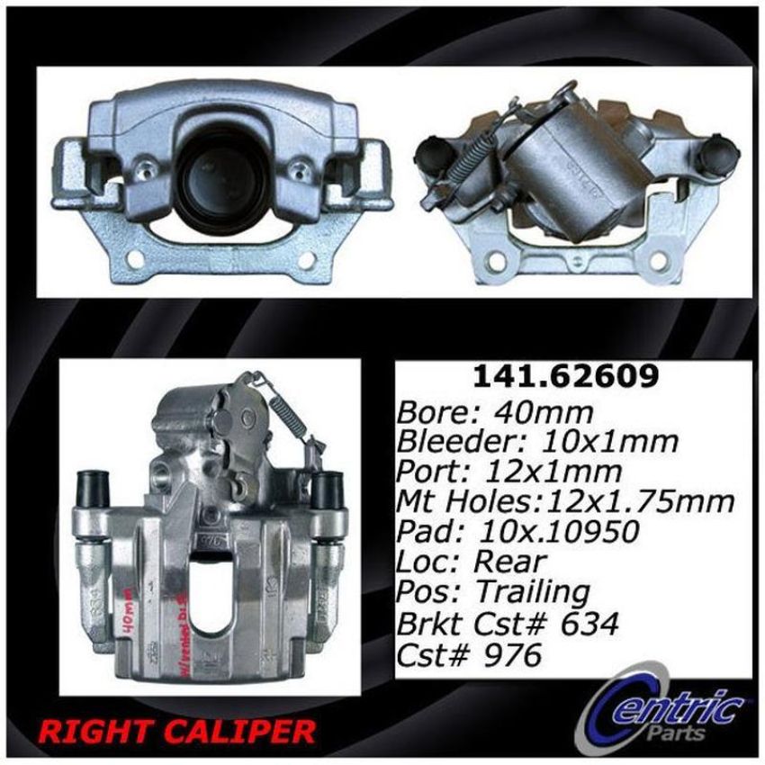 CENTRIC PARTS 141.62609 Centric Semi-Loaded Brake Caliper