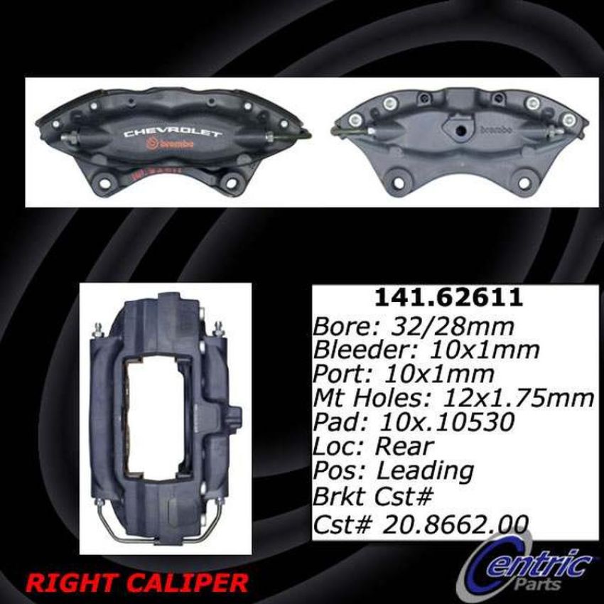 CENTRIC PARTS 141.62611 Centric Semi-Loaded Brake Caliper