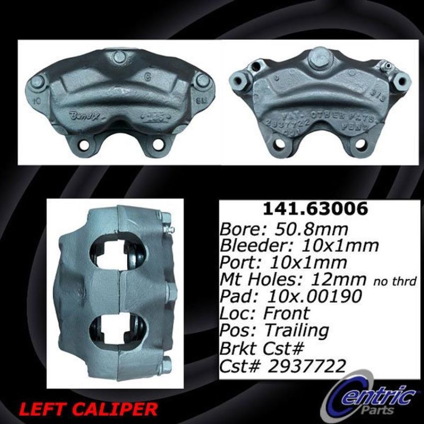 CENTRIC PARTS 141.63006 Centric Semi-Loaded Brake Caliper