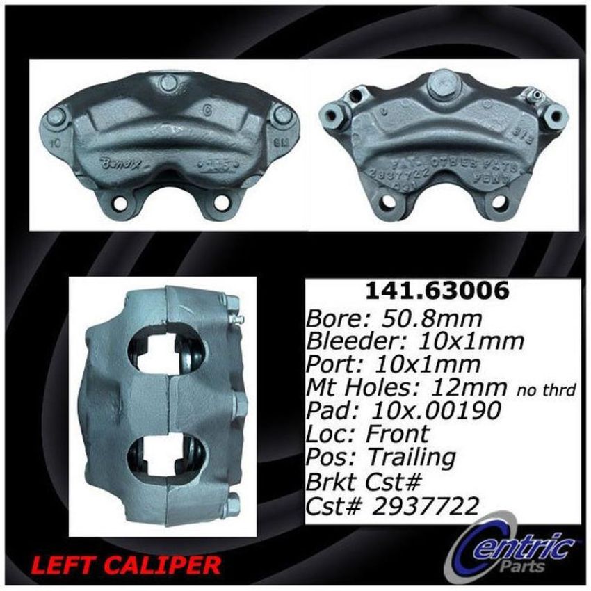 CENTRIC PARTS 141.63006 Centric Semi-Loaded Brake Caliper