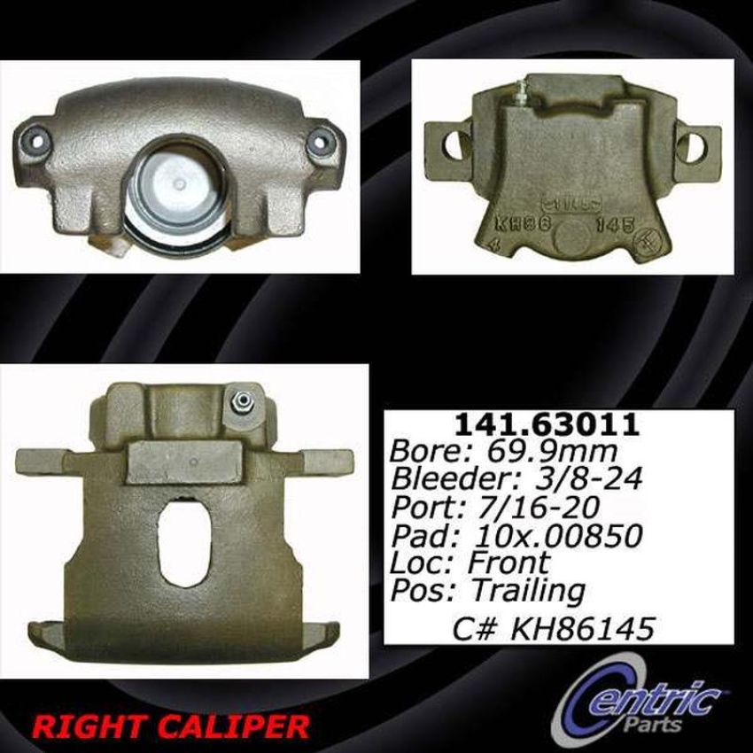 CENTRIC PARTS 141.63012 Centric Semi-Loaded Brake Caliper