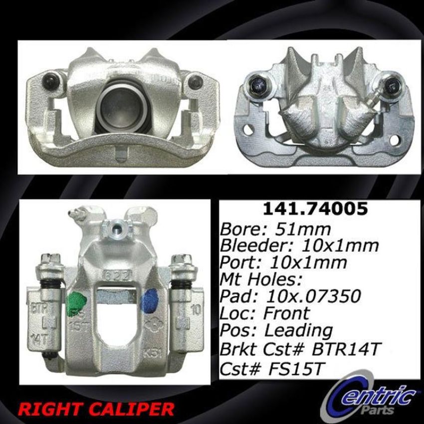 CENTRIC PARTS 141.74005 Centric Semi-Loaded Brake Caliper