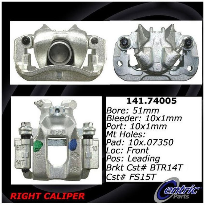 CENTRIC PARTS 141.74005 Centric Semi-Loaded Brake Caliper