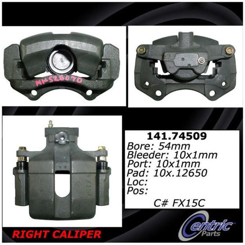 CENTRIC PARTS 141.74509 Centric Semi-Loaded Brake Caliper