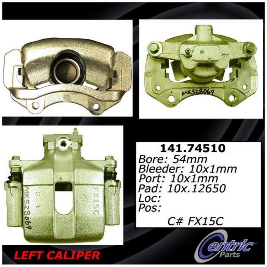 CENTRIC PARTS 141.74510 Centric Semi-Loaded Brake Caliper