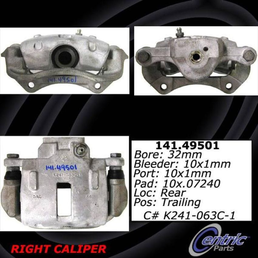 CENTRIC PARTS 142.49501 Posi Quiet Loaded Caliper
