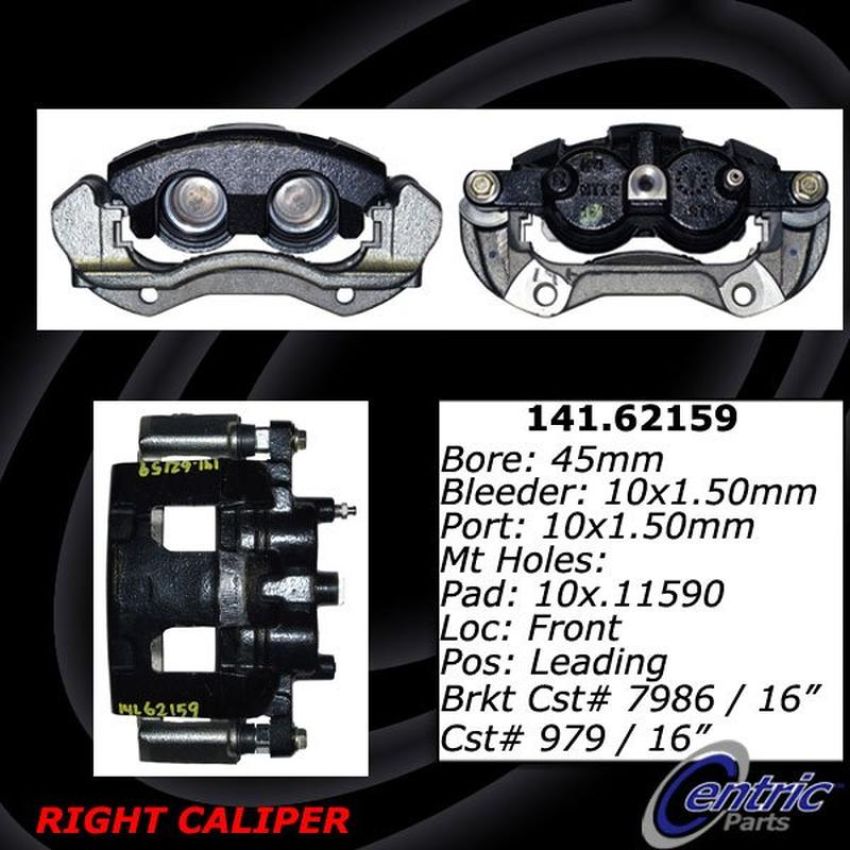 CENTRIC PARTS 142.62159 Posi Quiet Loaded Caliper