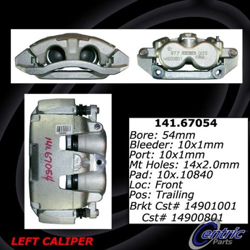 CENTRIC PARTS 142.67054 Posi Quiet Loaded Caliper