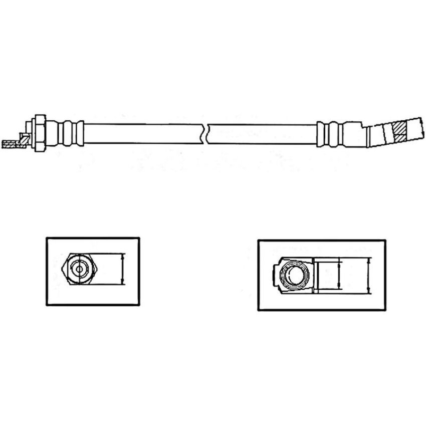 CENTRIC PARTS 150.20304 Centric Brake Hose