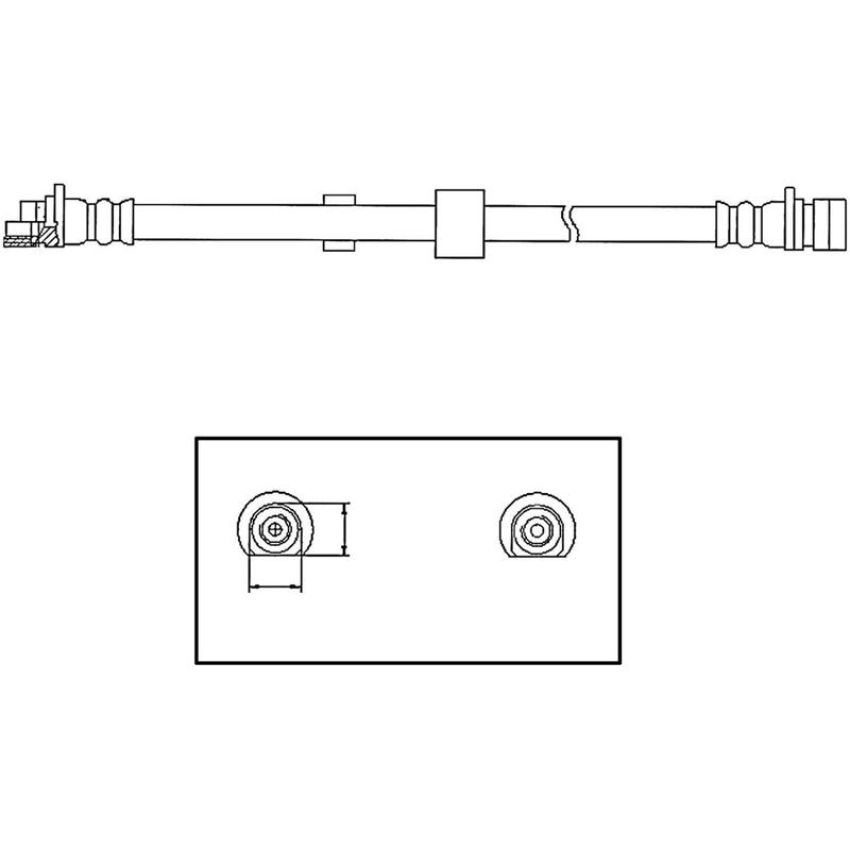 CENTRIC PARTS 150.22005 Centric Brake Hose