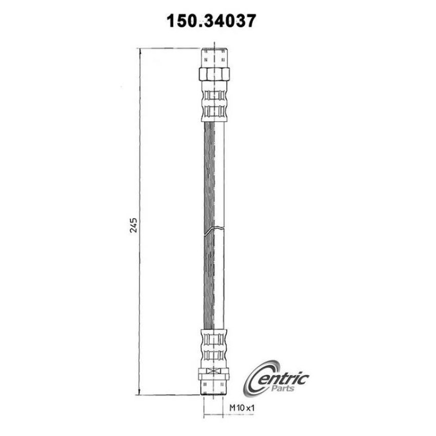 CENTRIC PARTS 150.34307 Centric Brake Hose