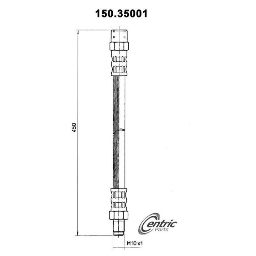 CENTRIC PARTS 150.35001 Centric Brake Hose
