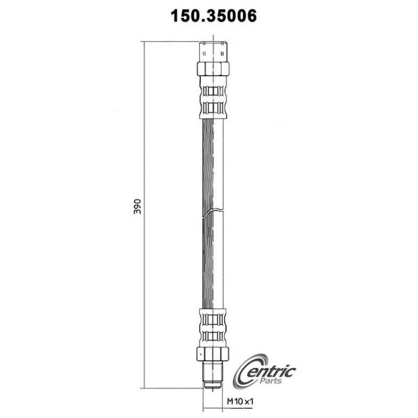 CENTRIC PARTS 150.35006 Centric Brake Hose