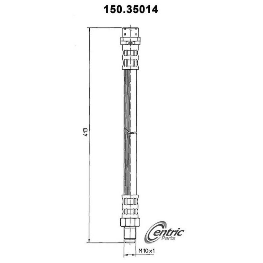 CENTRIC PARTS 150.35014 Centric Brake Hose