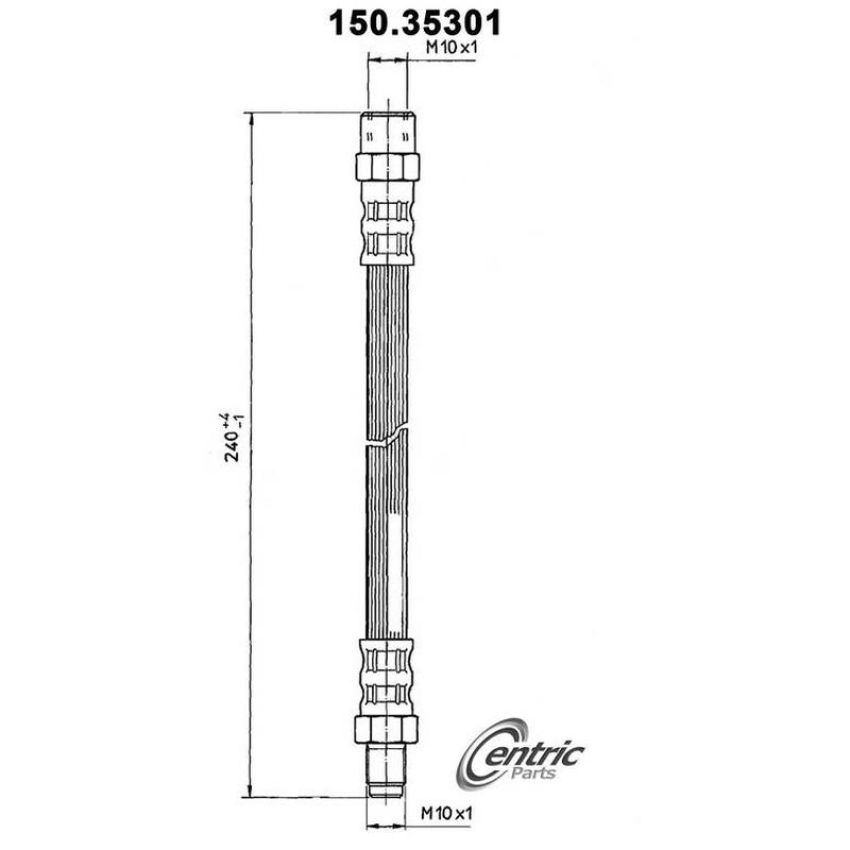 CENTRIC PARTS 150.35301 Centric Brake Hose