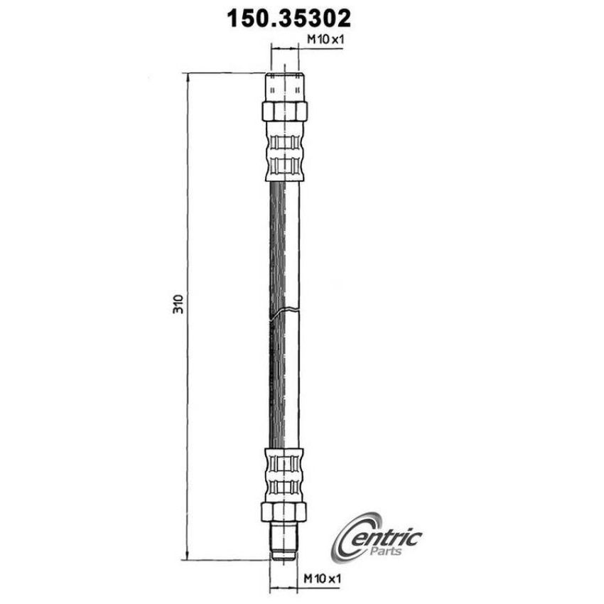 CENTRIC PARTS 150.35302 Centric Brake Hose