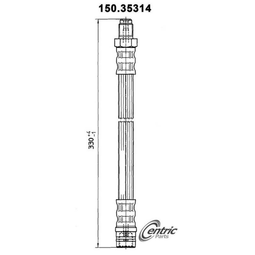CENTRIC PARTS 150.35314 Centric Brake Hose