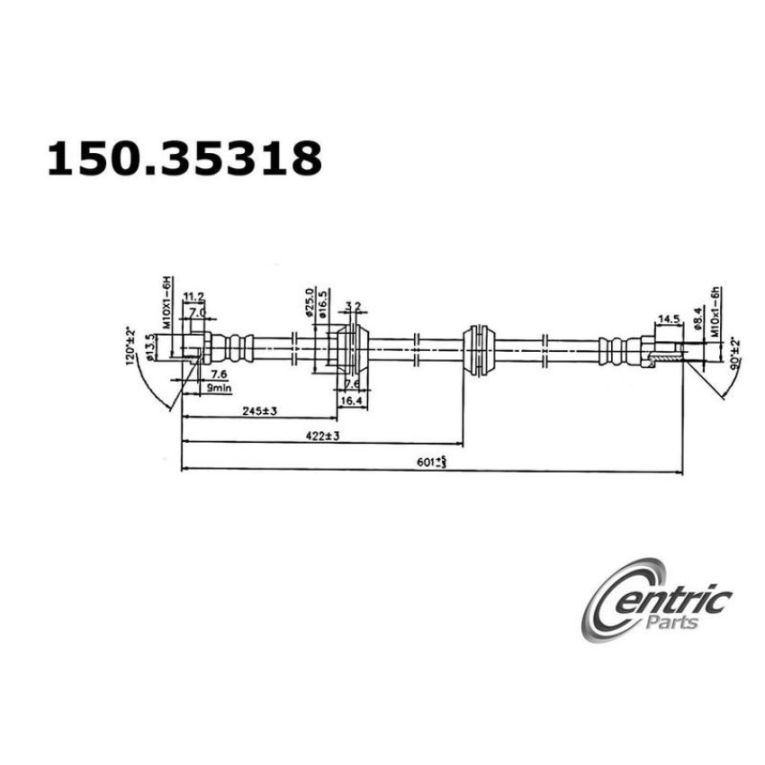 CENTRIC PARTS 150.35318 Centric Brake Hose