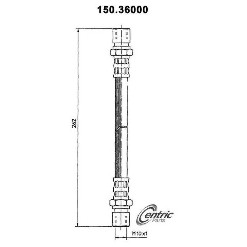 CENTRIC PARTS 150.36000 Centric Brake Hose