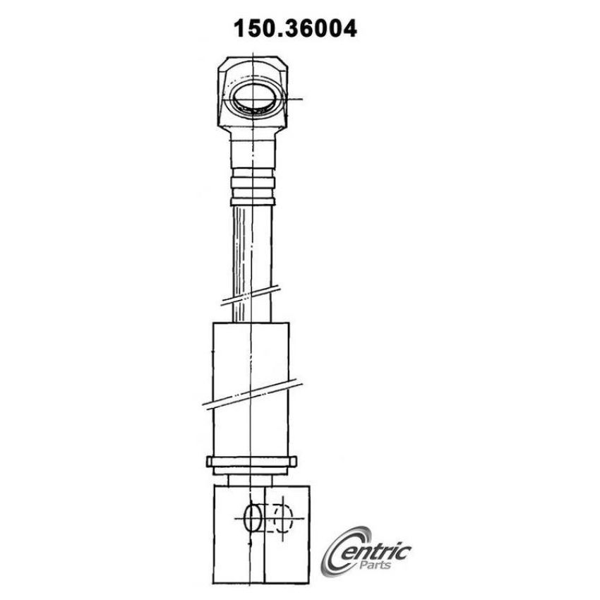 CENTRIC PARTS 150.36004 Centric Brake Hose