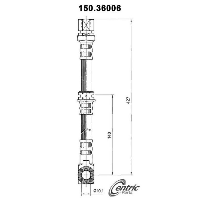 CENTRIC PARTS 150.36006 Centric Brake Hose