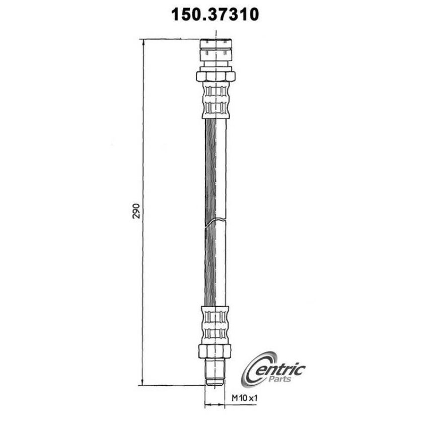 CENTRIC PARTS 150.37310 Centric Brake Hose