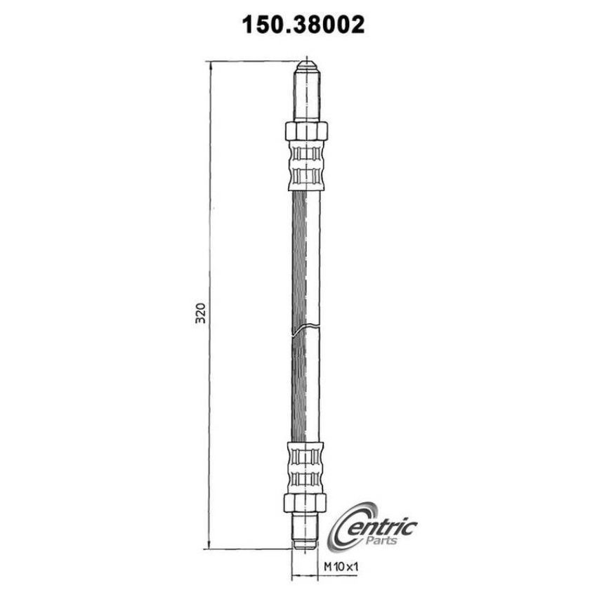CENTRIC PARTS 150.38002 Centric Brake Hose