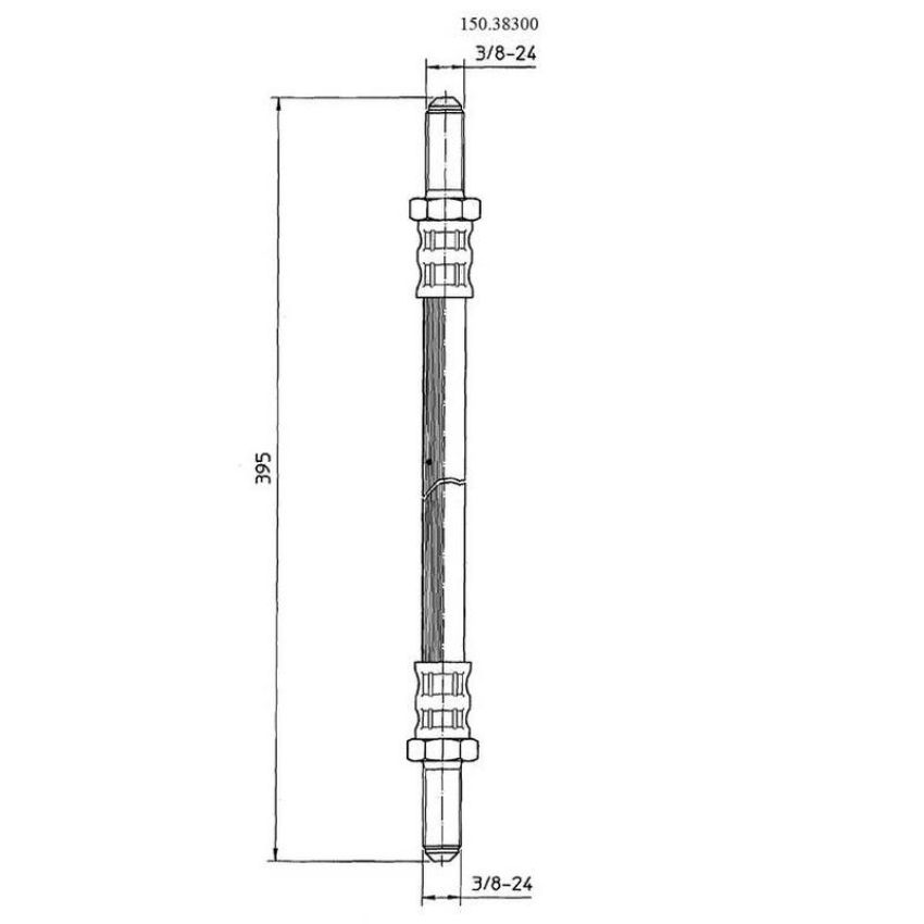 CENTRIC PARTS 150.38300 Centric Brake Hose