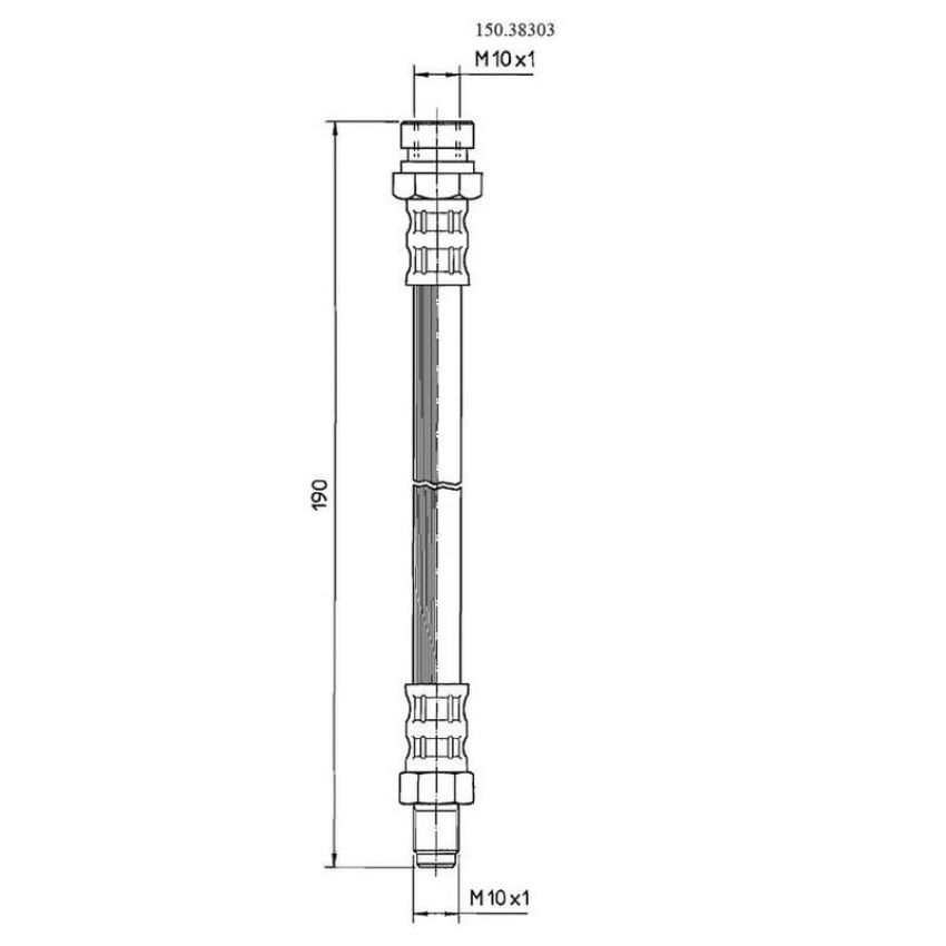 CENTRIC PARTS 150.38303 Centric Brake Hose