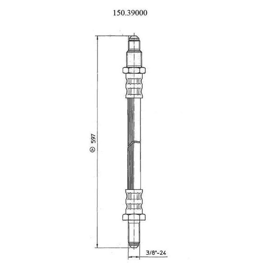 CENTRIC PARTS 150.39000 Centric Brake Hose