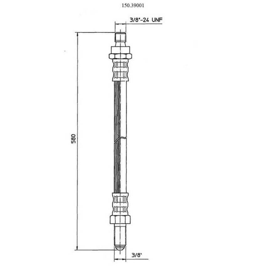 CENTRIC PARTS 150.39001 Centric Brake Hose