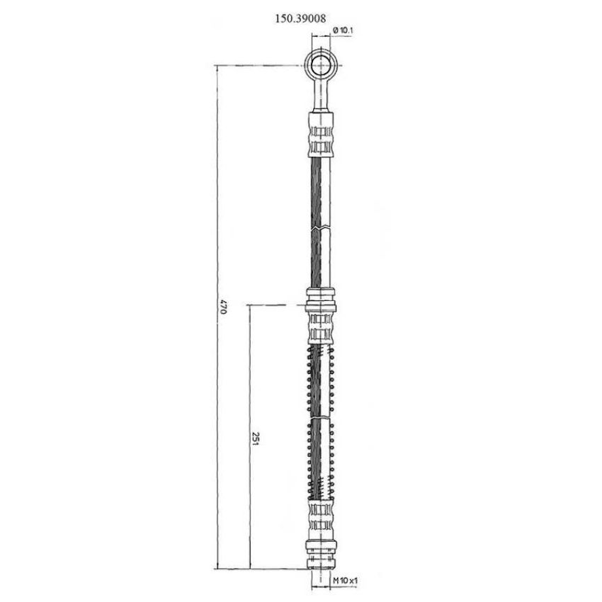 CENTRIC PARTS 150.39008 Centric Brake Hose