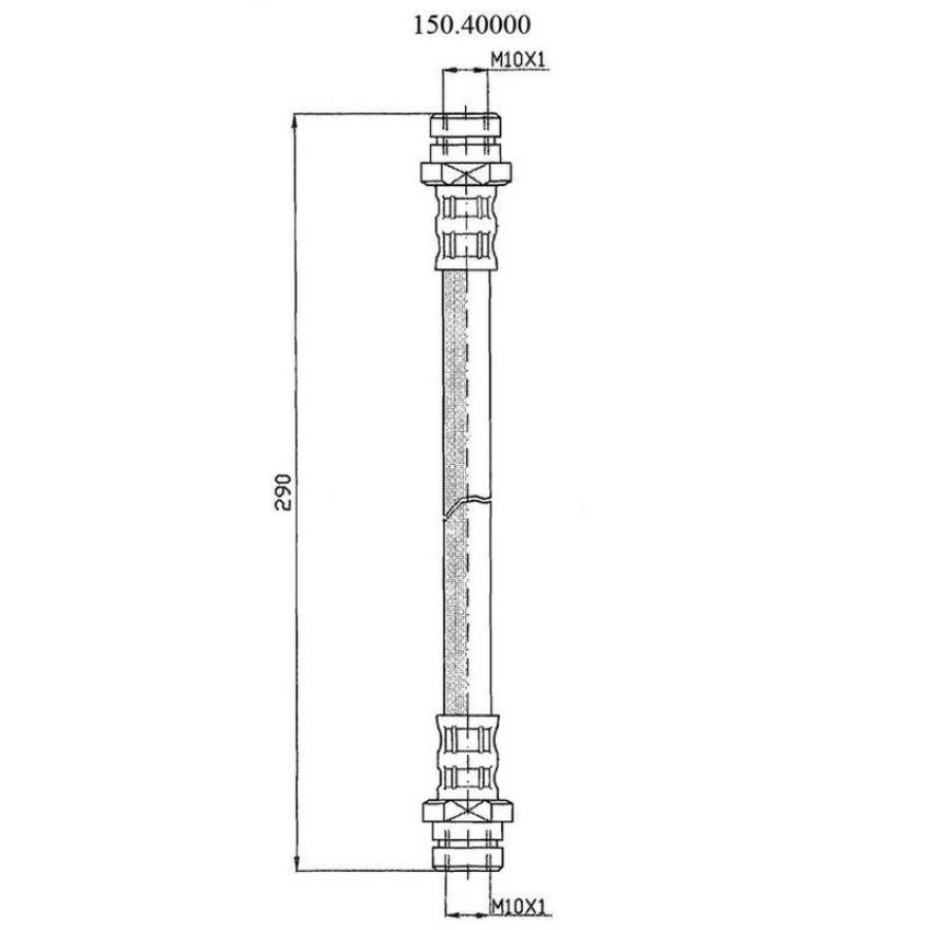 CENTRIC PARTS 150.40000 Centric Brake Hose