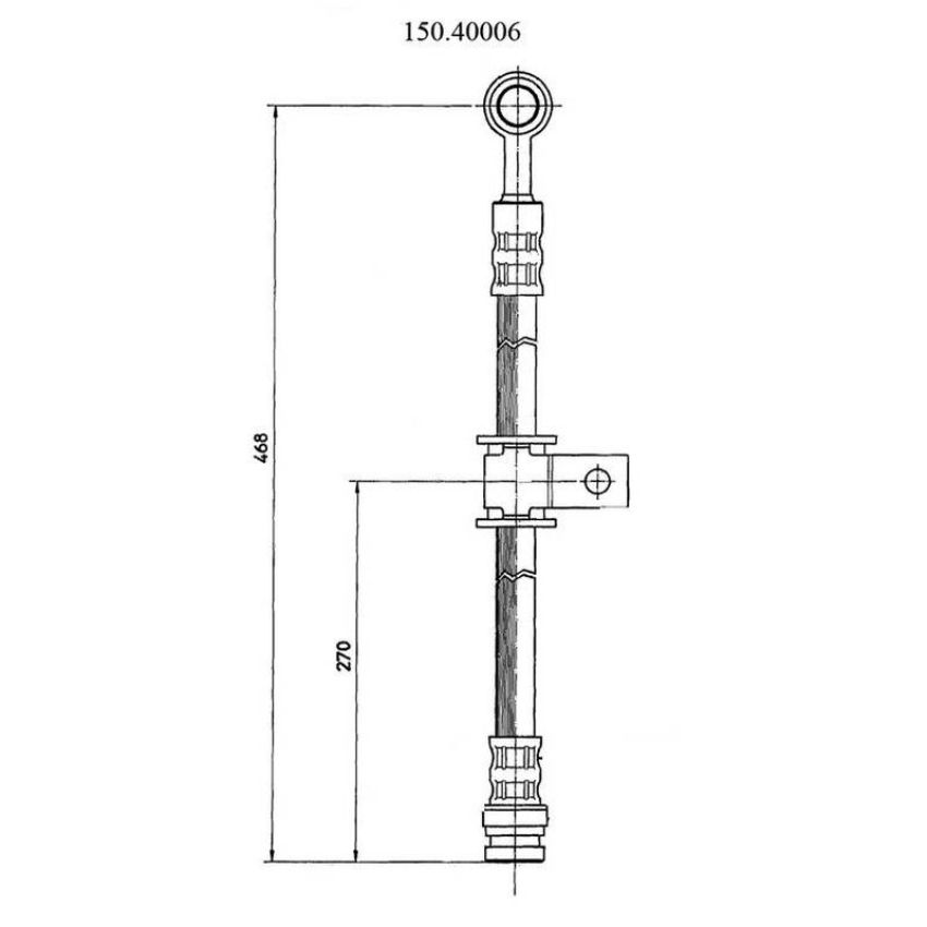 CENTRIC PARTS 150.40006 Centric Brake Hose