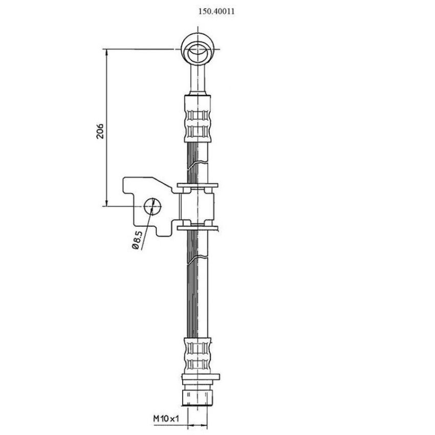 CENTRIC PARTS 150.40011 Centric Brake Hose