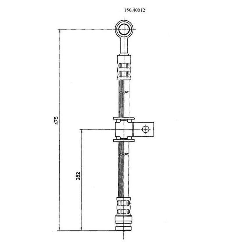 CENTRIC PARTS 150.40012 Centric Brake Hose
