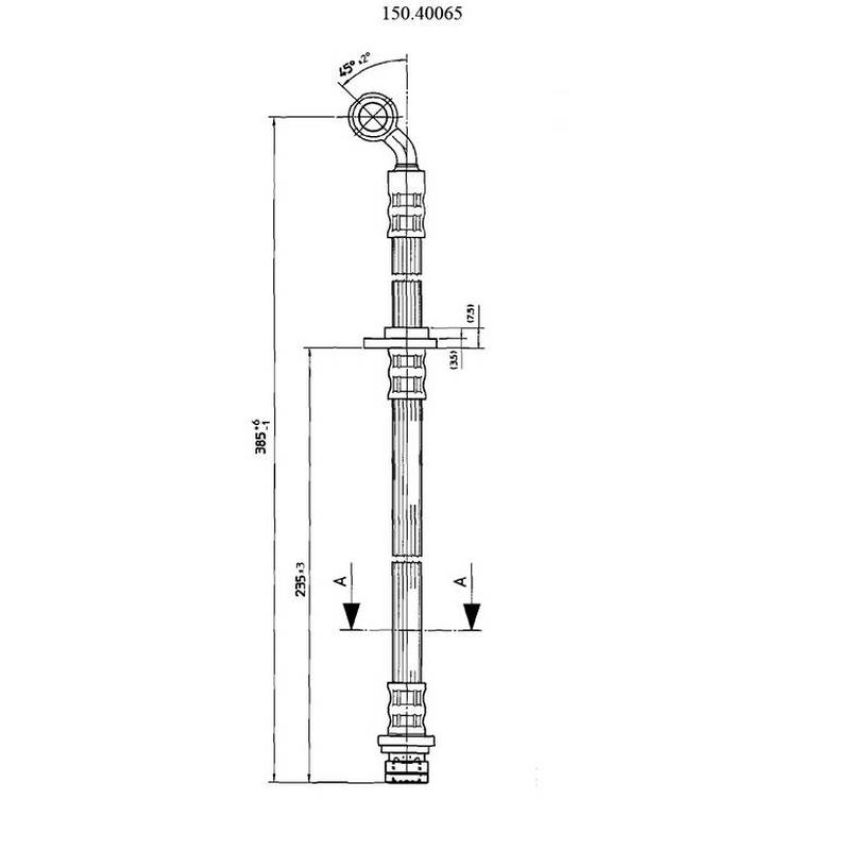 CENTRIC PARTS 150.40065 Centric Brake Hose