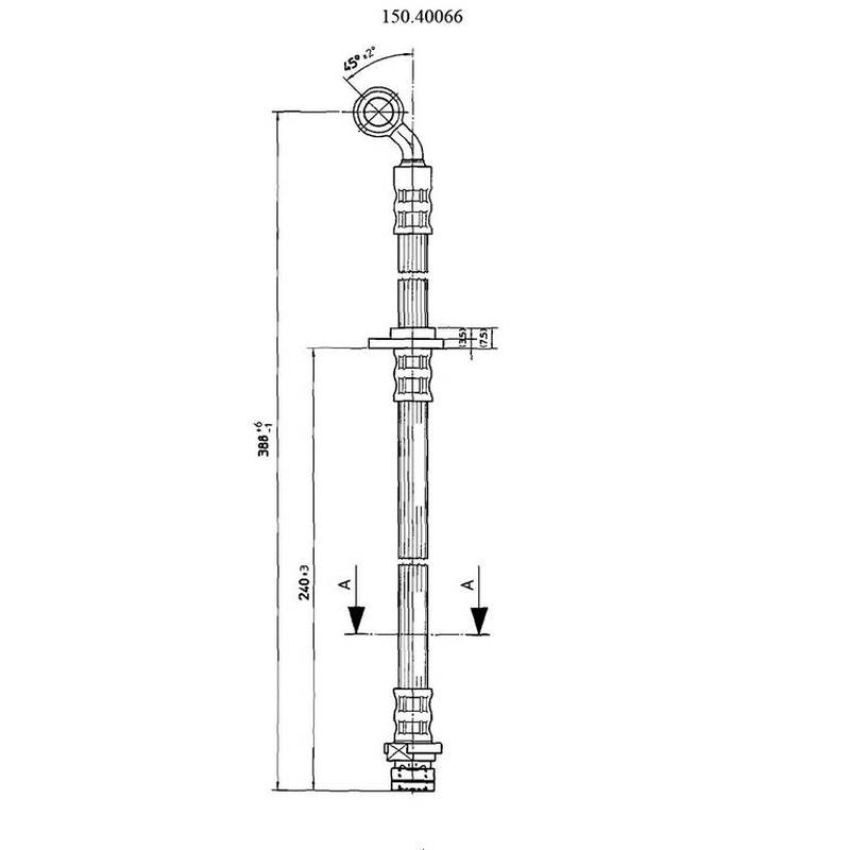 CENTRIC PARTS 150.40066 Centric Brake Hose